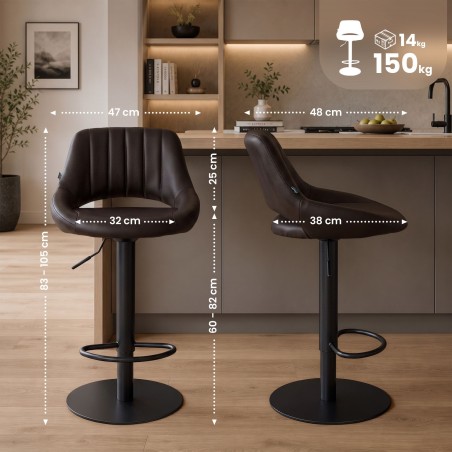 Tabouret de bar Mott