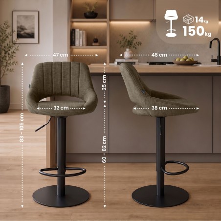 Tabouret de bar Mott