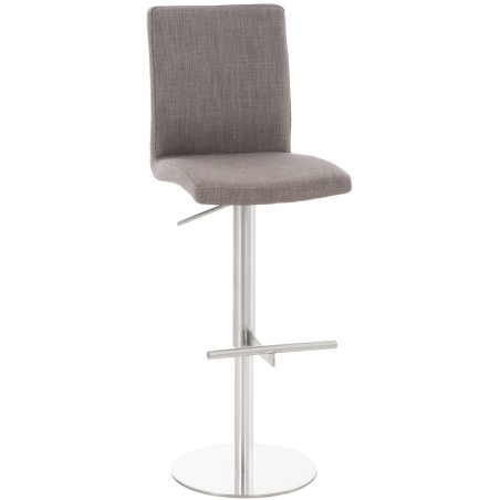 Tabouret de bar Compton — Tissu · Gris