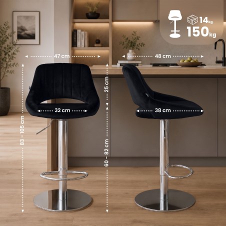 Tabouret de bar Mott
