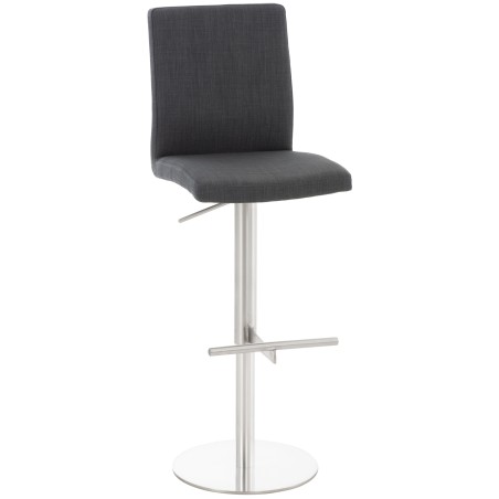 Tabouret de bar Compton — Tissu · Gris foncé