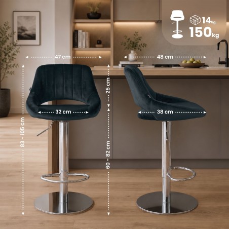 Tabouret de bar Mott