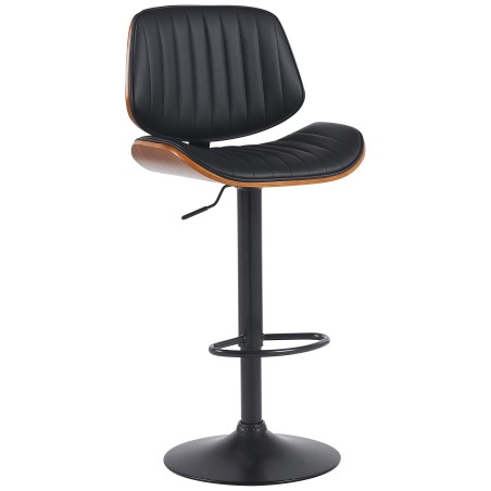 Tabouret de bar Brixton — Similicuir · Noir