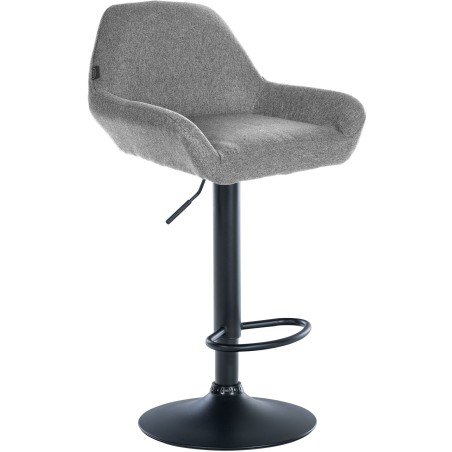 Tabouret de bar Greene — Tissu · Gris