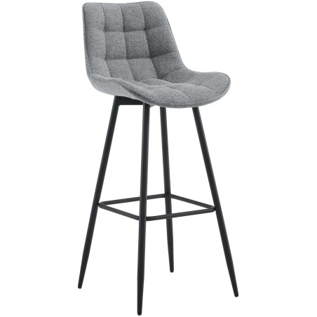 Tabouret de bar Hoxton — Tissu · Gris