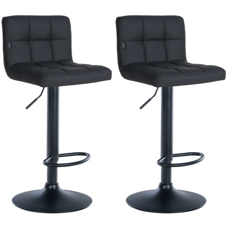 Tabouret de bar Chelsea — Similicuir · Noir