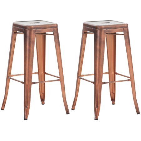 Tabouret de bar Bermondsey — Métal · Cuivre