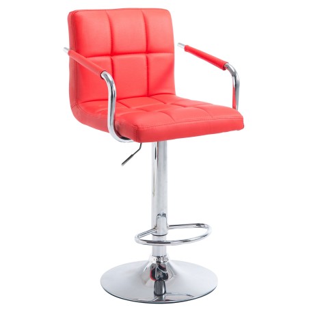 Fauteuil de bar Clerkenwell — Similicuir · Rouge