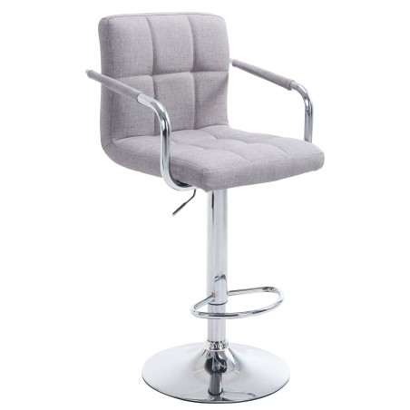 Fauteuil de bar Clerkenwell — Tissu · Gris