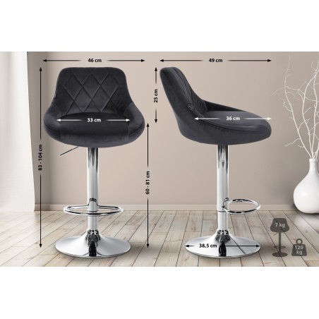 Tabouret de bar Crosby