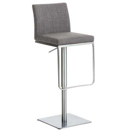 Tabouret de bar Belgravia — Tissu · Gris