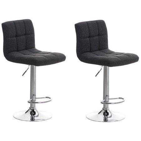 Tabouret de bar Shoreditch — Tissu · Gris foncé