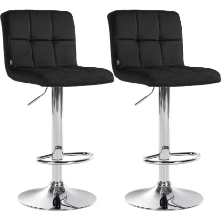 Tabouret de bar Shoreditch — Velours · Noir
