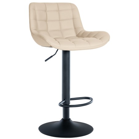 Tabouret de bar Tribeca — Similicuir · Crème