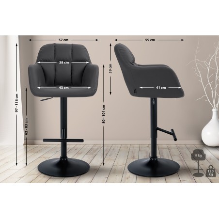 Fauteuil de bar Varick