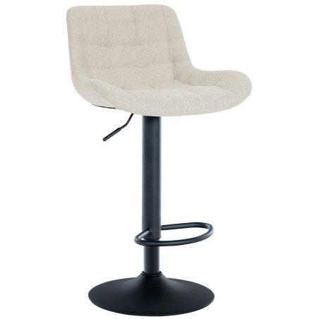 Tabouret de bar Tribeca — Tissu · Crème