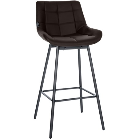 Tabouret de bar Dalston — Similicuir · Marron