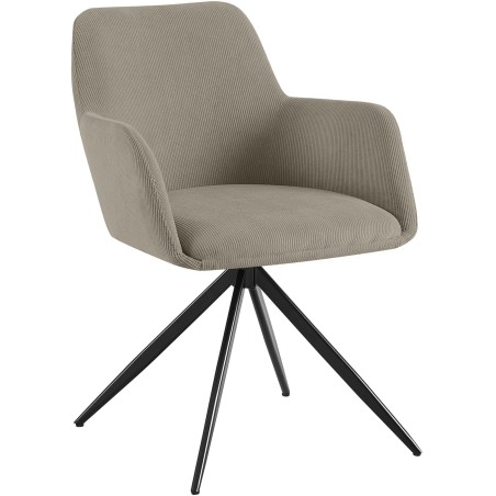 Chaise Monmouth — Velours côtelé · Taupe