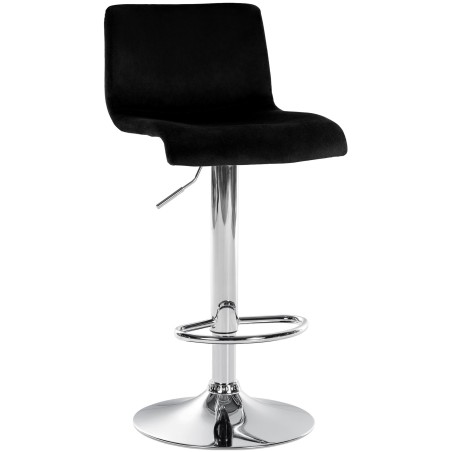 Tabouret de bar Bleecker — Velours · Noir