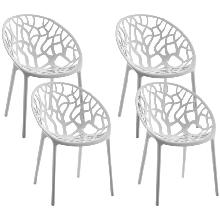 Chaises Trinity — Plastique · Gris clair