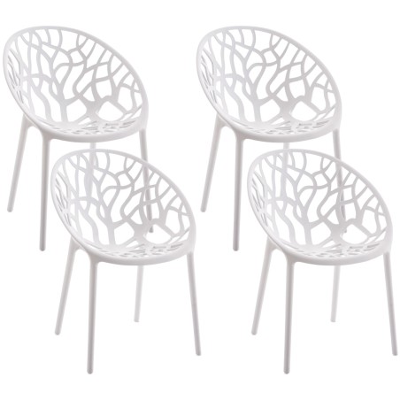Chaises Trinity — Plastique · Blanc
