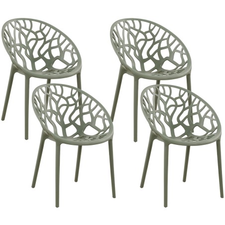 Chaises Trinity — Plastique · Olive