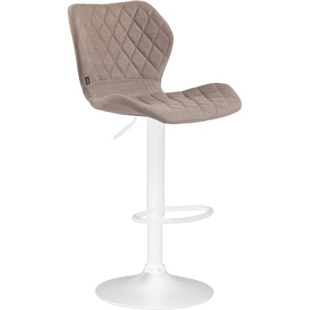 Tabouret de bar Nassau — Tissu · Taupe