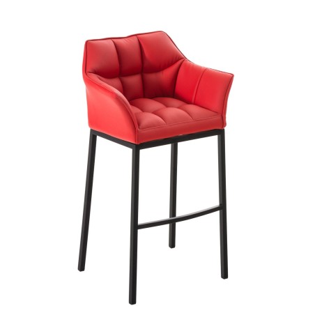 Tabouret de bar Vandam — Similicuir · Rouge