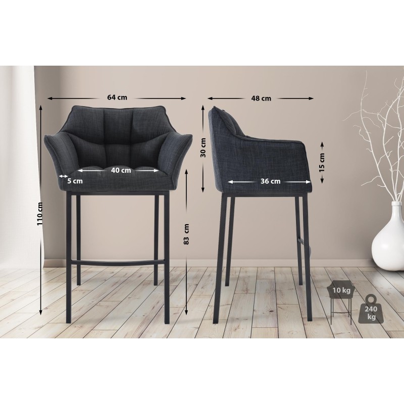 Tabouret de bar Vandam