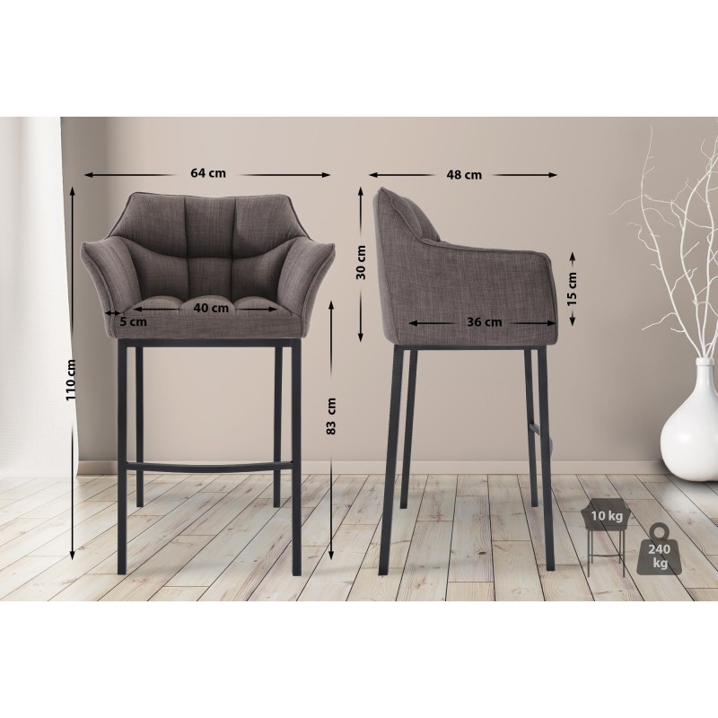 Tabouret de bar Vandam