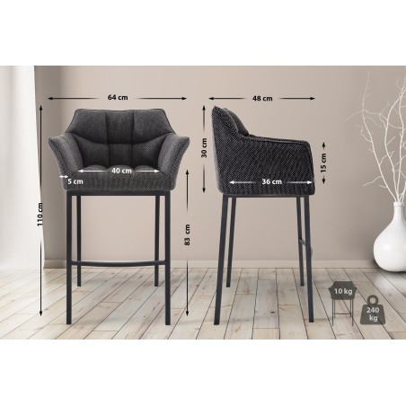 Tabouret de bar Vandam