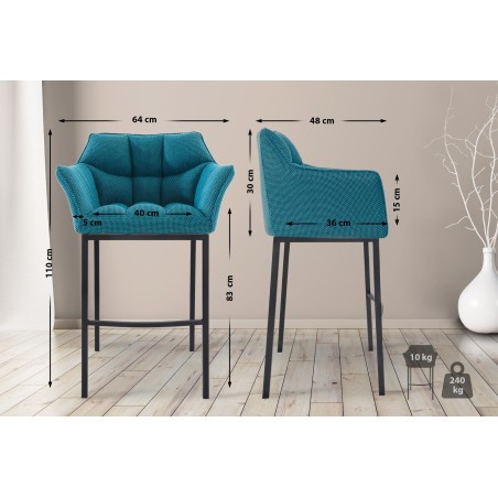 Tabouret de bar Vandam