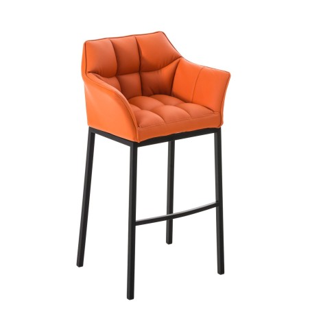 Tabouret de bar Vandam — Similicuir · Orange