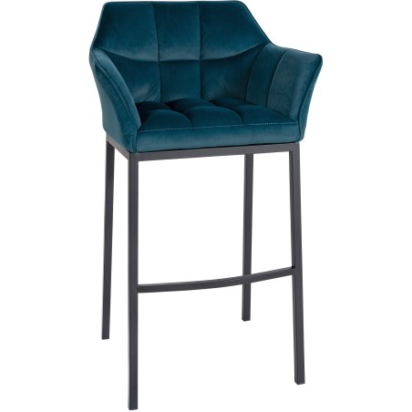 Tabouret de bar Vandam — Velours · Vert