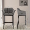 Tabouret de bar Vandam
