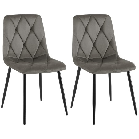 Chaises Sloane — Velours · Anthracite