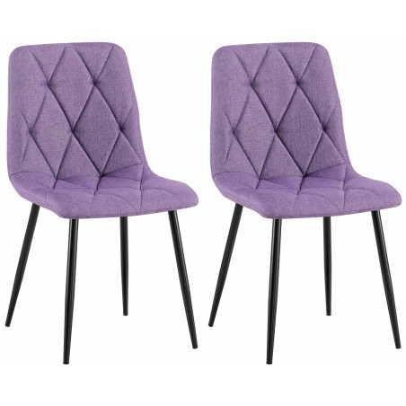 Chaises Sloane — Tissu · Violet