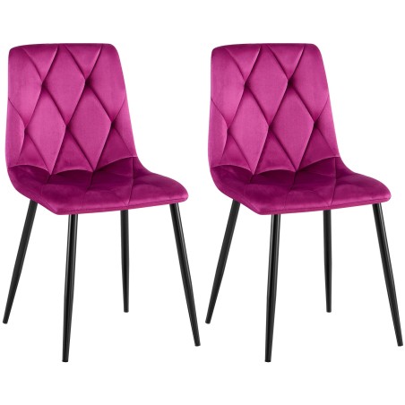 Chaises Sloane — Velours · Violet