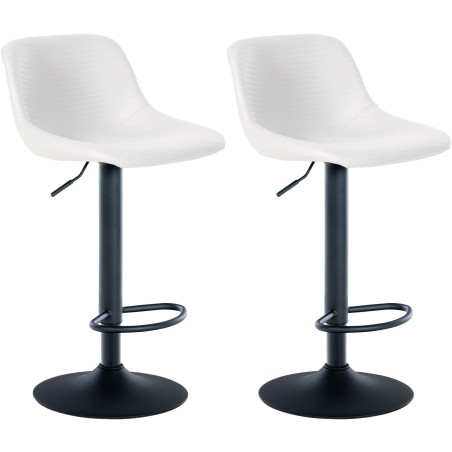 Tabouret de bar Murray — Similicuir · Blanc