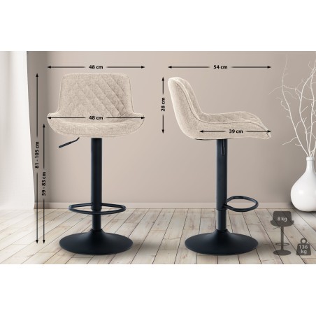 Tabouret de bar Whitehall