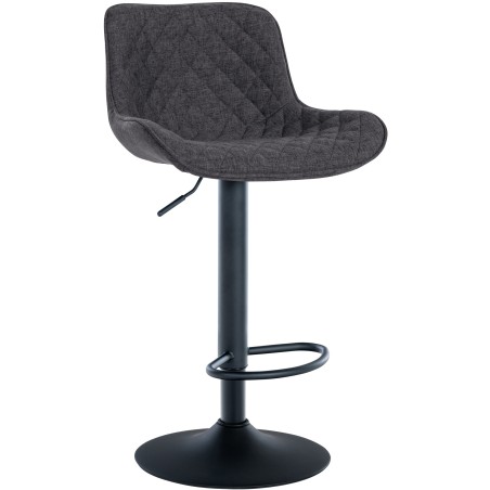 Tabouret de bar Whitehall — Tissu · Noir