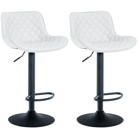 Tabouret de bar Whitehall — Similicuir · Blanc