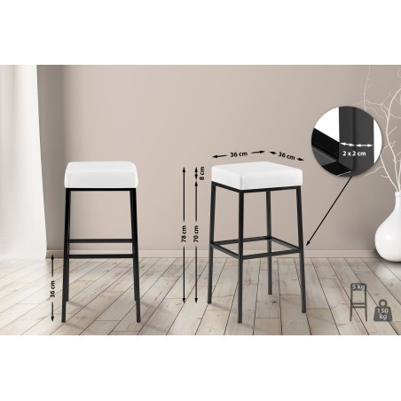 Tabouret de bar Beekman 80