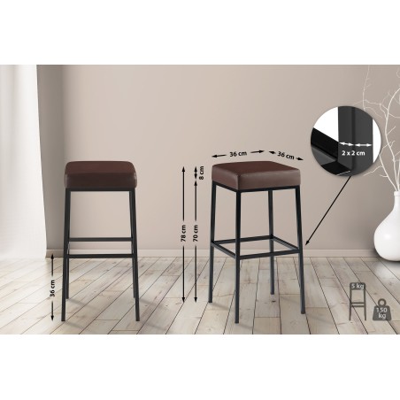 Tabouret de bar Beekman 80