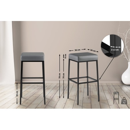 Tabouret de bar Beekman 80