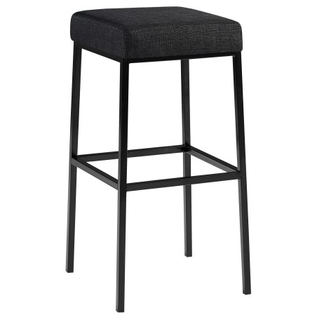Tabouret de bar Beekman 80 — Tissu · Gris foncé