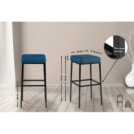 Tabouret de bar Beekman 80