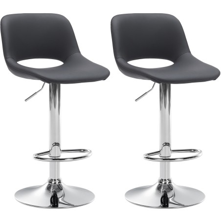 Tabourets de bar Brewer — Similicuir · Noir