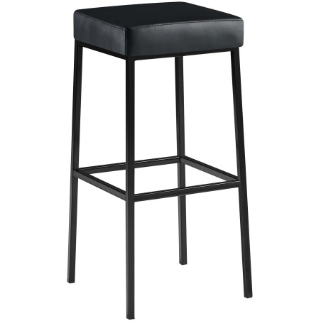 Tabouret de bar Beekman 85 — Similicuir · Noir