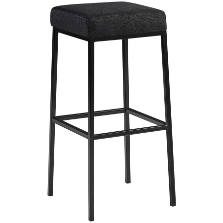Tabouret de bar Beekman 85 — Tissu · Gris foncé